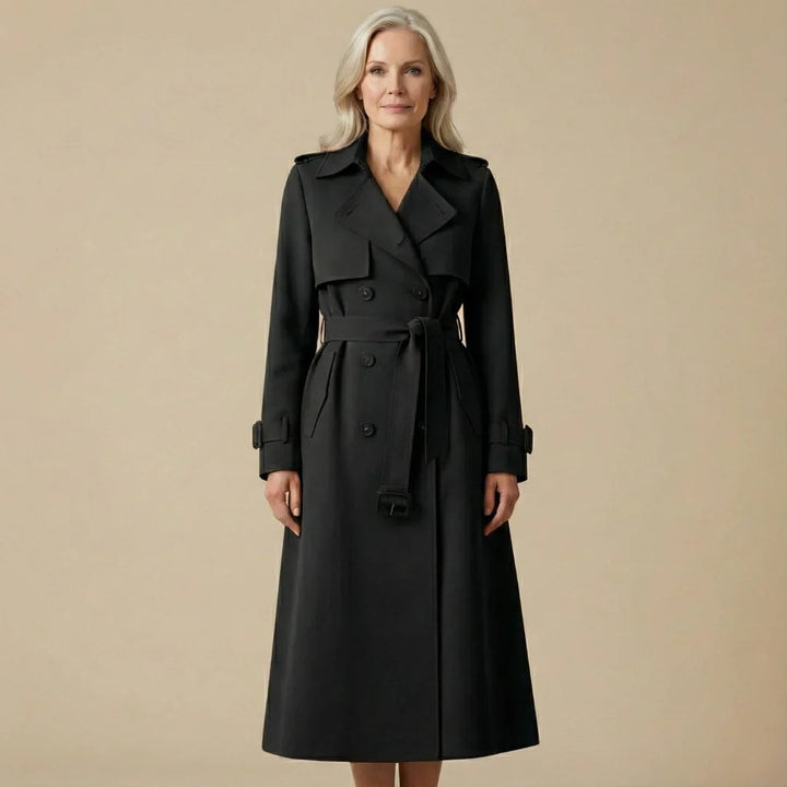 Lysandra | Women's Storm Flap Belted Long Trench Coat