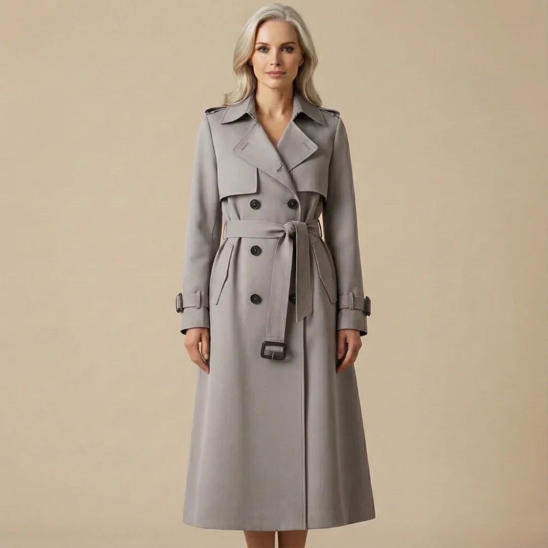 Lysandra | Women's Storm Flap Belted Long Trench Coat
