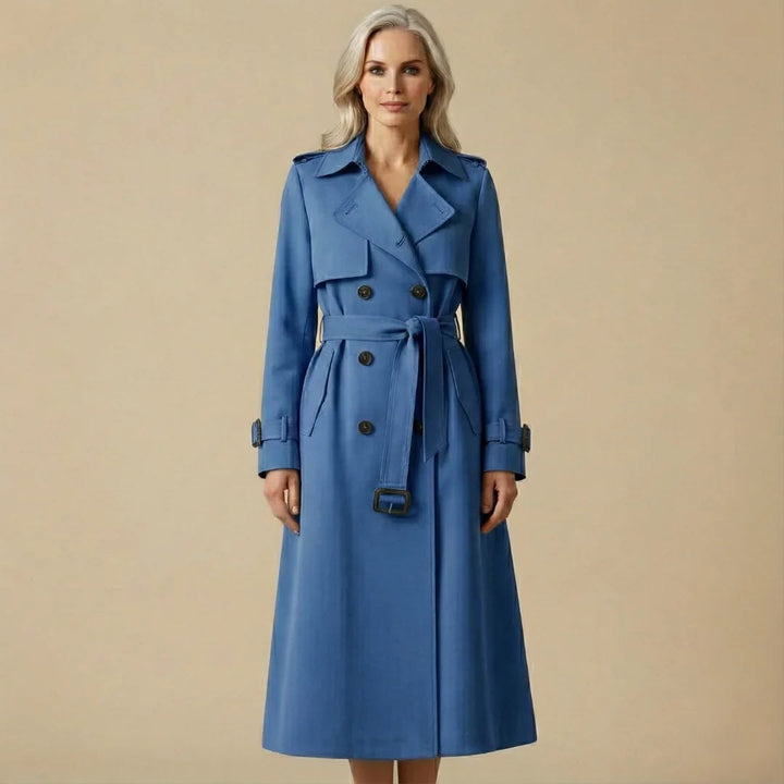 Lysandra | Women's Storm Flap Belted Long Trench Coat