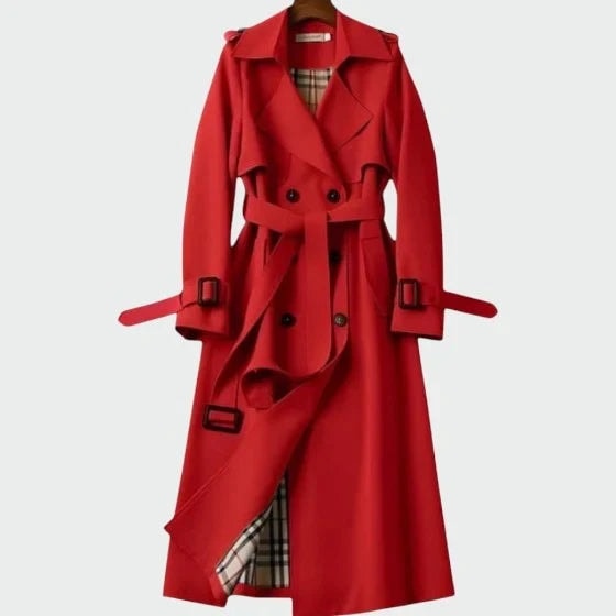 Lysandra | Women's Storm Flap Belted Long Trench Coat
