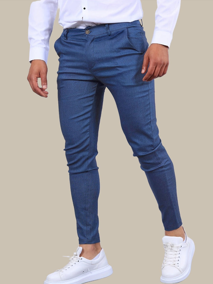 Slim Fit Stretch Flat Front Casual Chino Pant