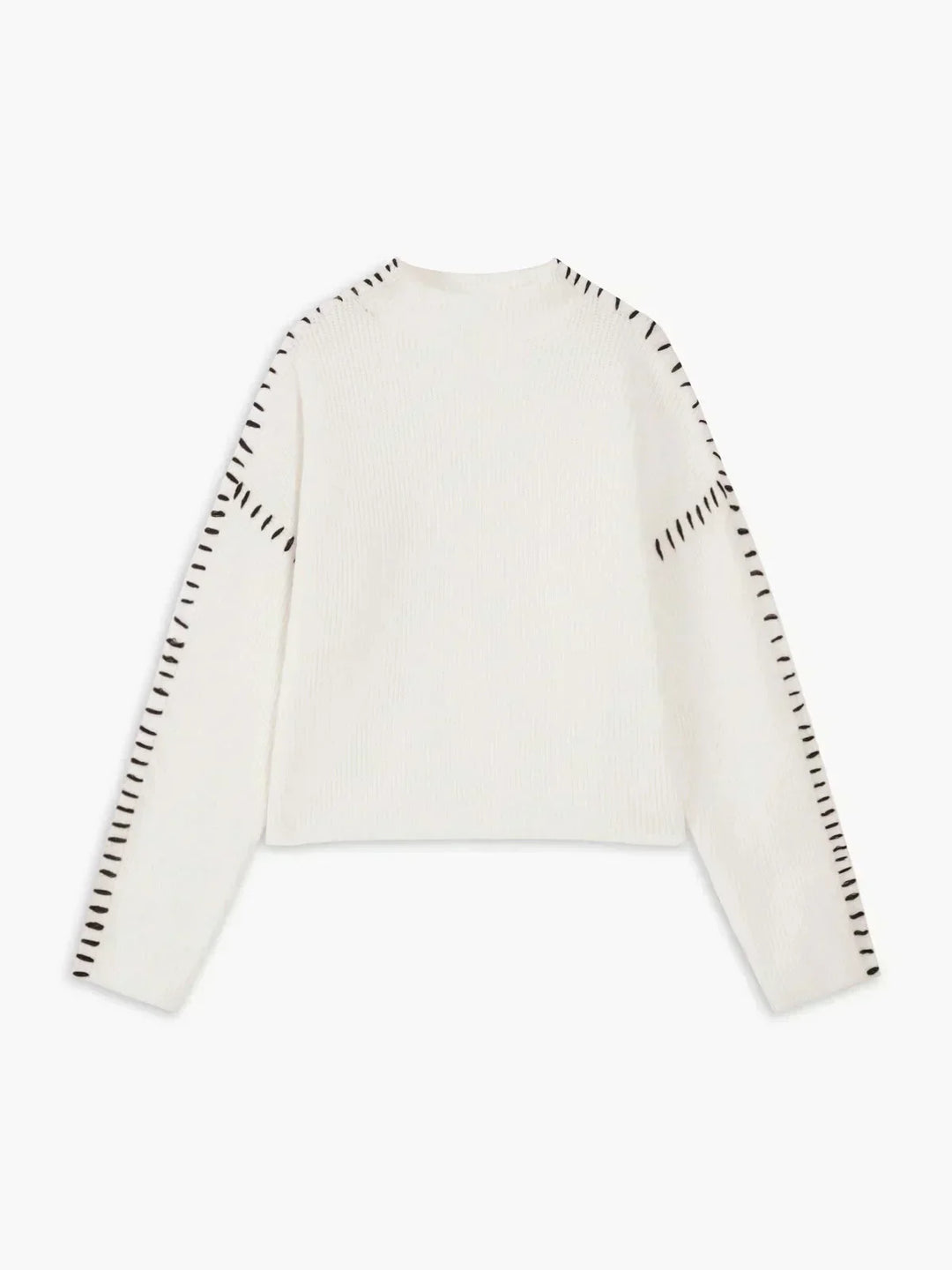 Simone | Women's Ribbed Cropped Mock Neck Sweater