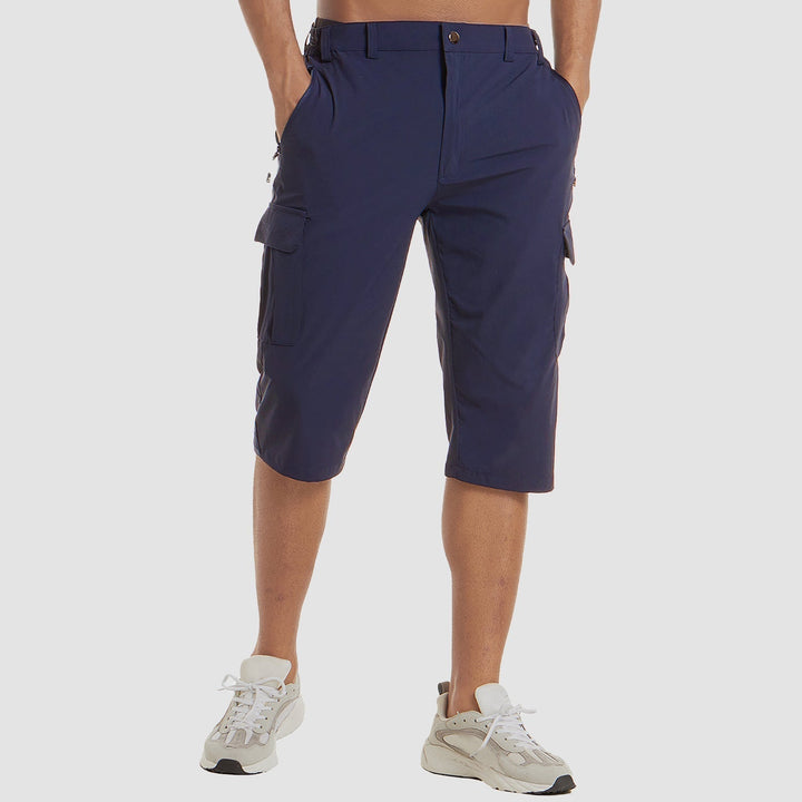 Zip Flap Pocket Below Knee Relaxed Fit Tactical Cargo Short