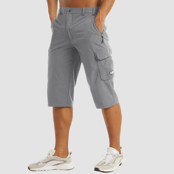 Zip Flap Pocket Below Knee Relaxed Fit Tactical Cargo Short