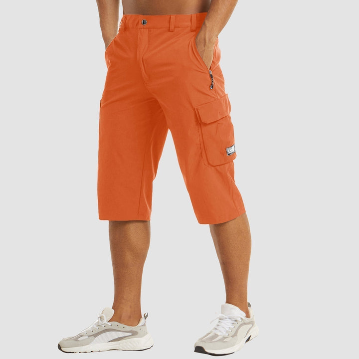 Zip Flap Pocket Below Knee Relaxed Fit Tactical Cargo Short