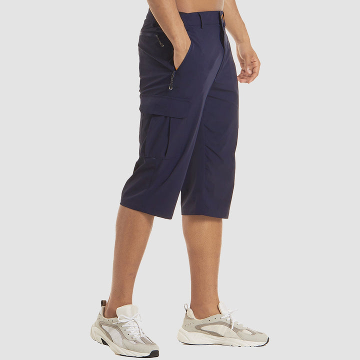 Zip Flap Pocket Below Knee Relaxed Fit Tactical Cargo Short