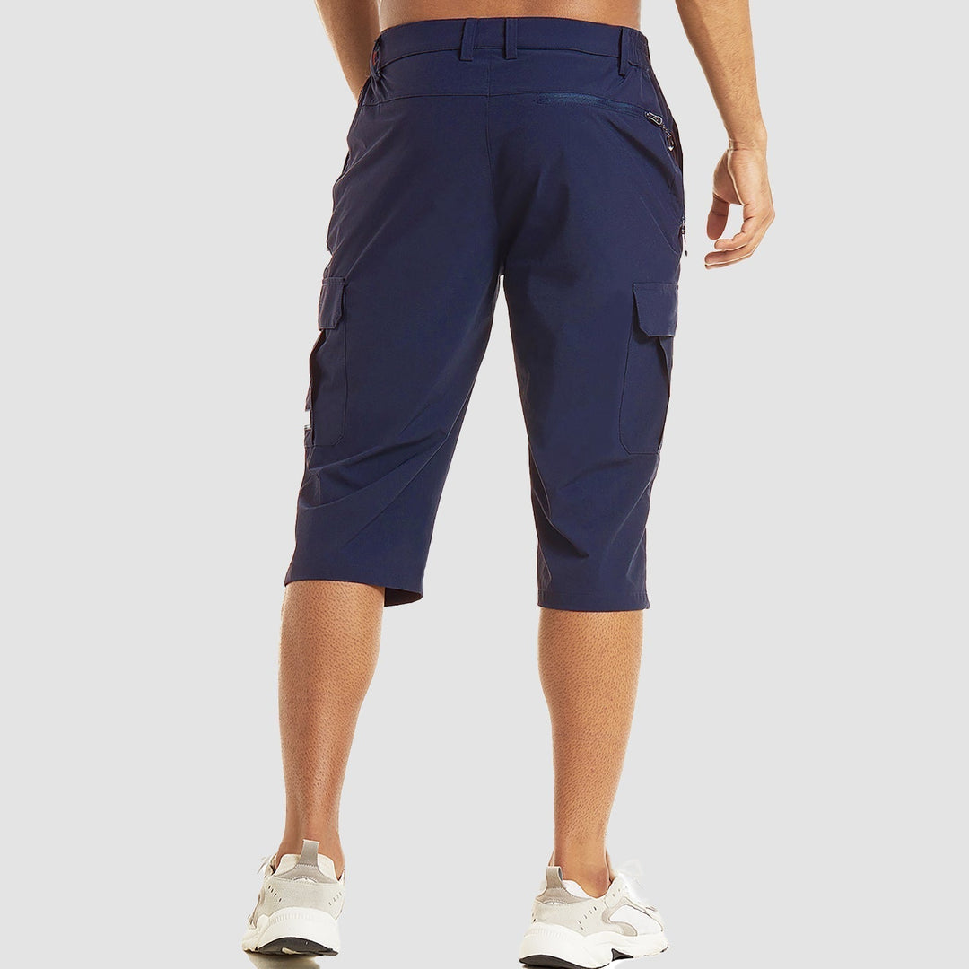 Zip Flap Pocket Below Knee Relaxed Fit Tactical Cargo Short