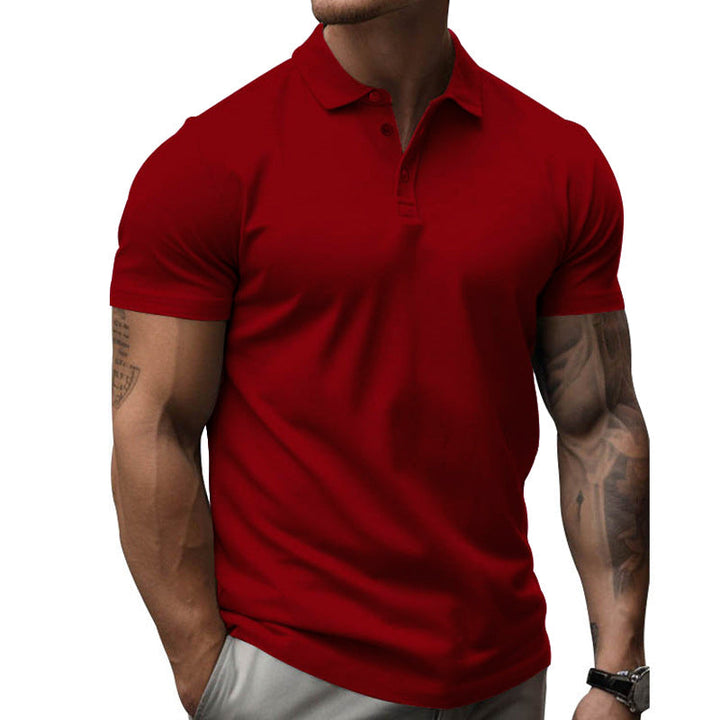 Muscle Fit Short Sleeve Polo Shirt Men