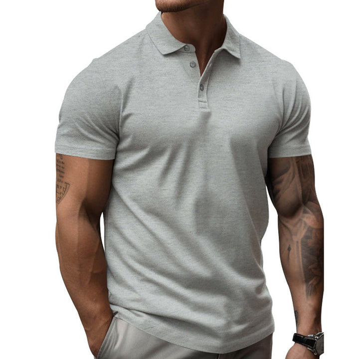 Muscle Fit Short Sleeve Polo Shirt Men