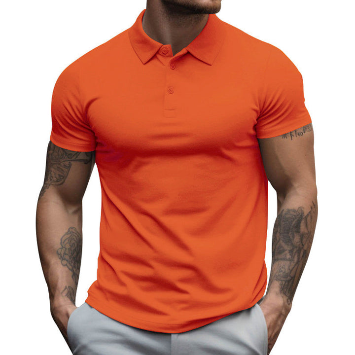 Muscle Fit Short Sleeve Polo Shirt Men