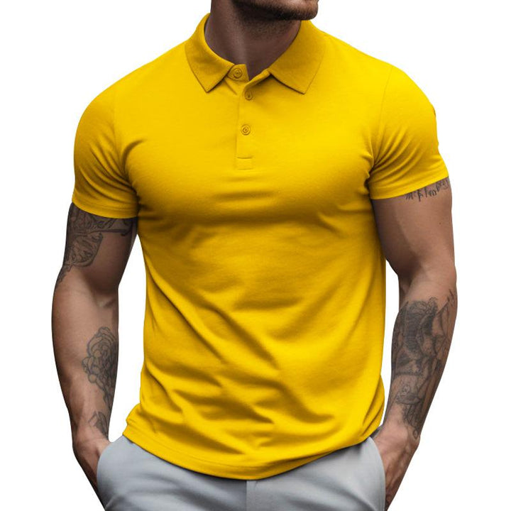 Muscle Fit Short Sleeve Polo Shirt Men