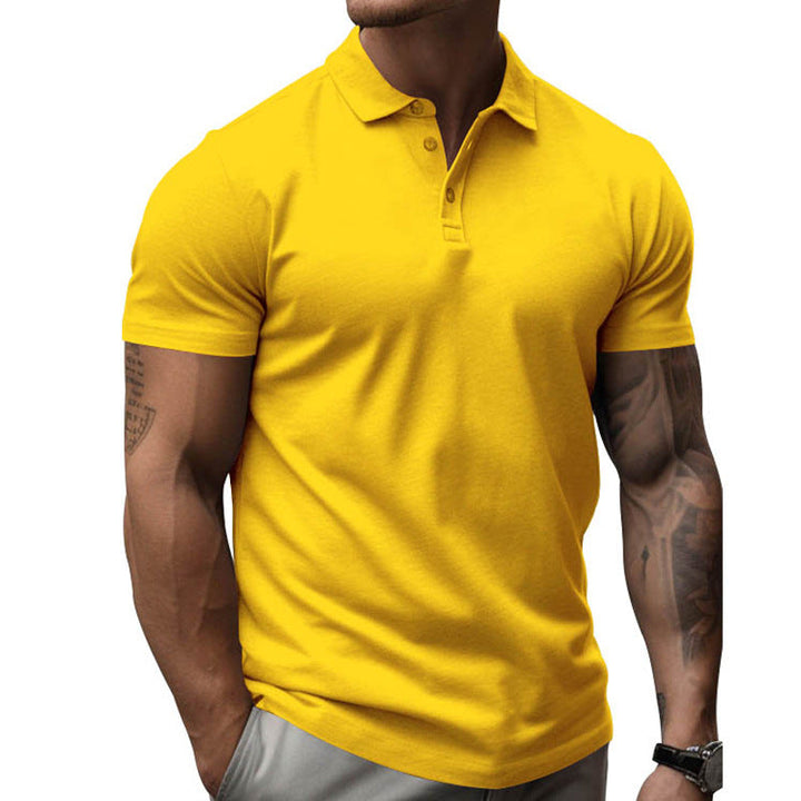 Muscle Fit Short Sleeve Polo Shirt Men