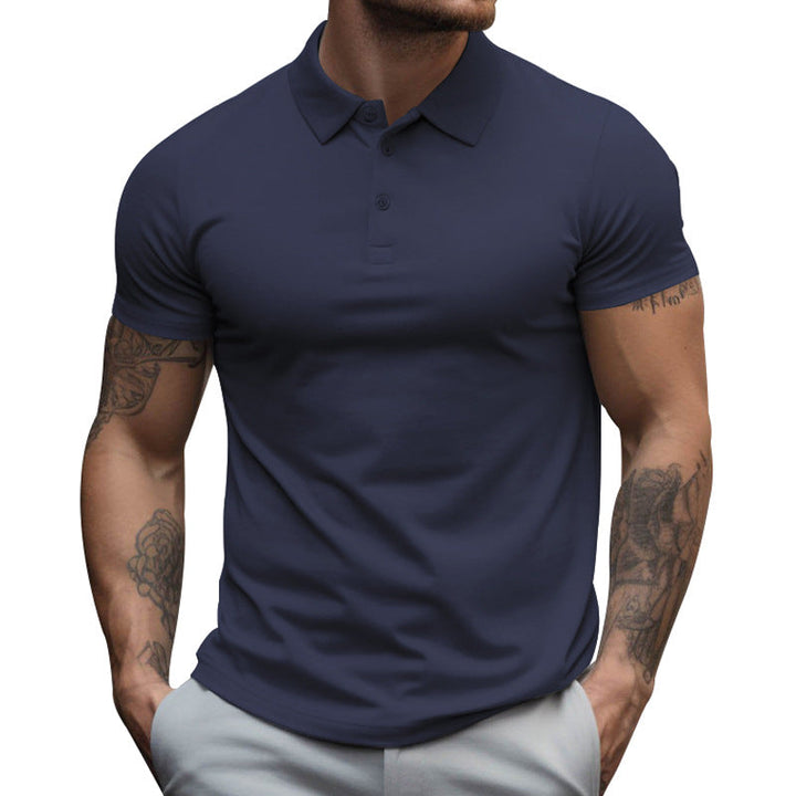 Muscle Fit Short Sleeve Polo Shirt Men
