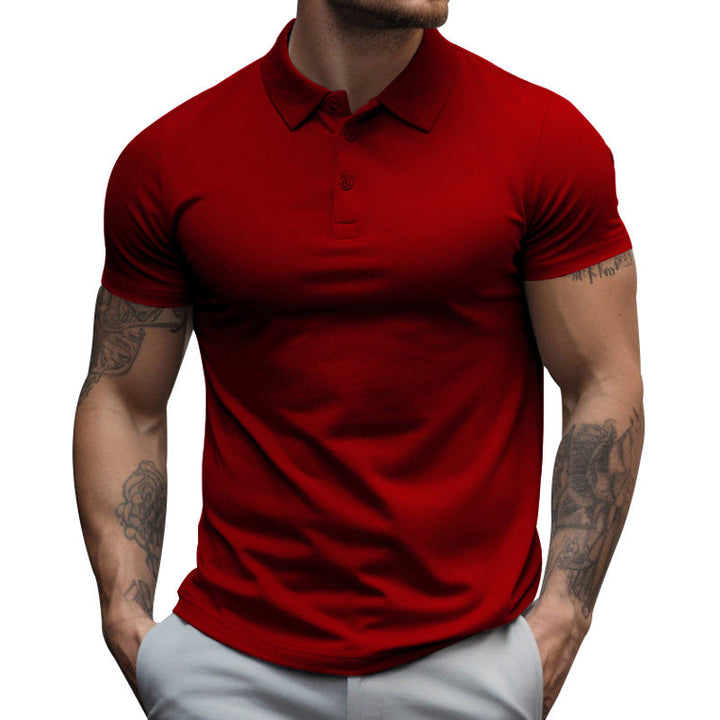Muscle Fit Short Sleeve Polo Shirt Men
