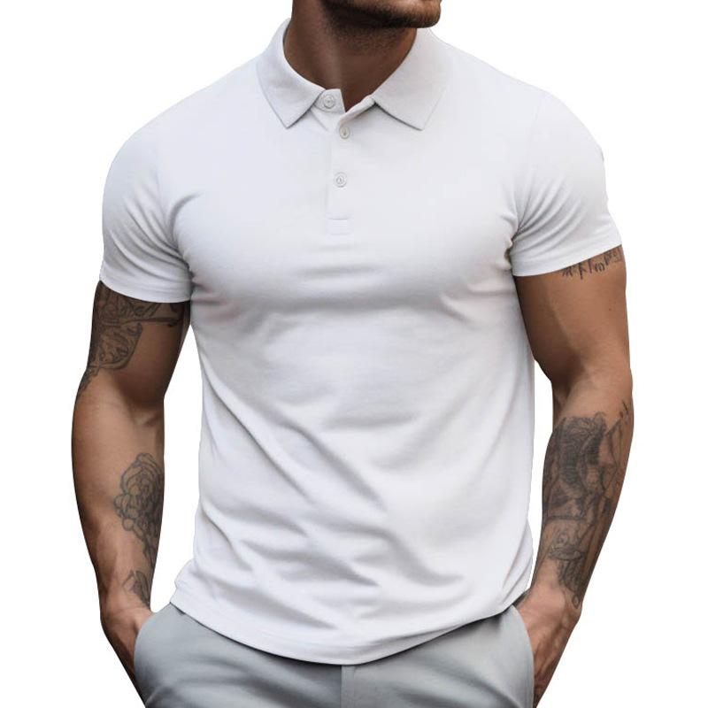 Muscle Fit Short Sleeve Polo Shirt Men