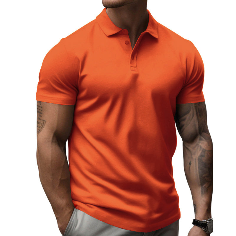 Muscle Fit Short Sleeve Polo Shirt Men