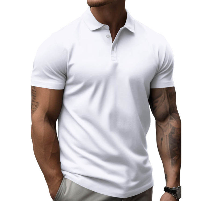 Muscle Fit Short Sleeve Polo Shirt Men