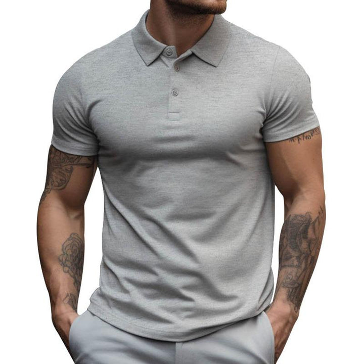 Muscle Fit Short Sleeve Polo Shirt Men