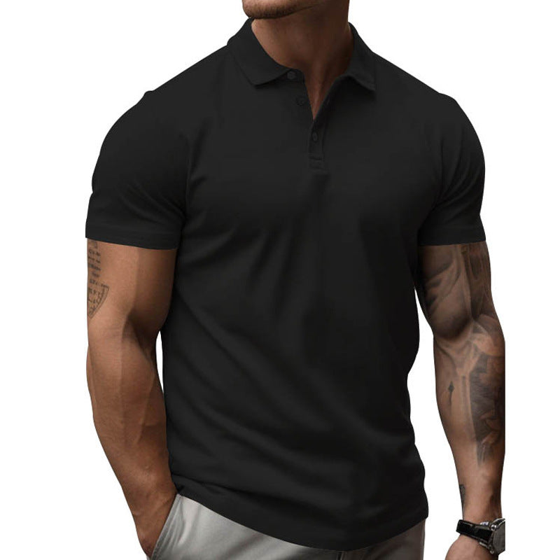 Muscle Fit Short Sleeve Polo Shirt Men