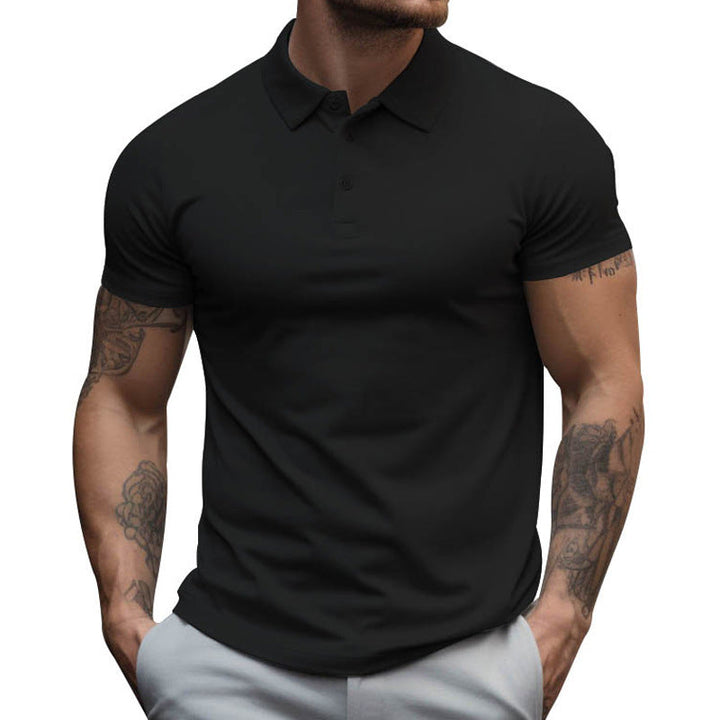 Muscle Fit Short Sleeve Polo Shirt Men