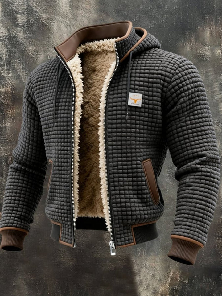 Ethan | Men's Sherpa-Lined Quilted Hooded Jacket
