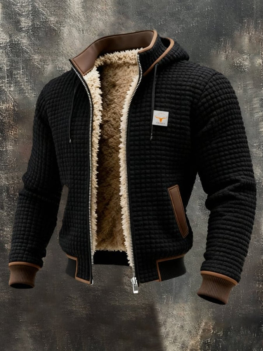Ethan | Men's Sherpa-Lined Quilted Hooded Jacket