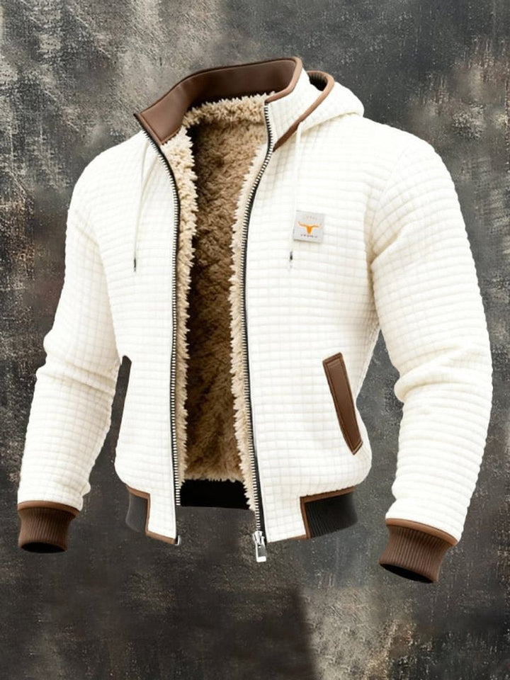 Ethan | Men's Sherpa-Lined Quilted Hooded Jacket