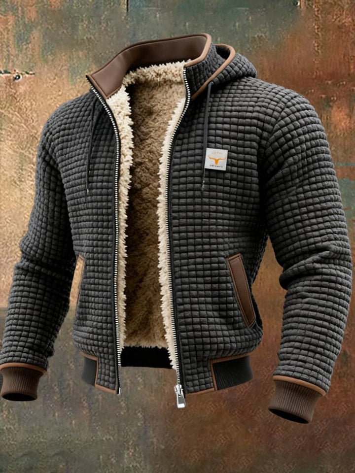 Ethan | Men's Sherpa-Lined Quilted Hooded Jacket