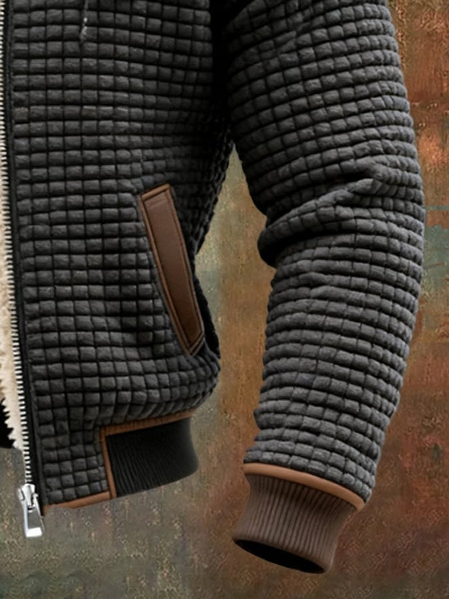 Ethan | Men's Sherpa-Lined Quilted Hooded Jacket