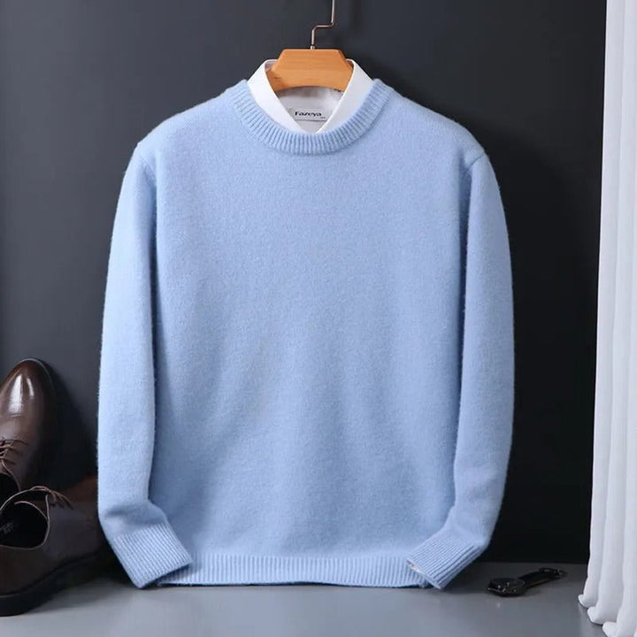 Alexander | Men's Crewneck Mohair-Style Knit Sweater