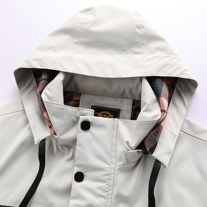 Theo | Men's Waterproof Hooded Parka Jacket with Multiple Pockets