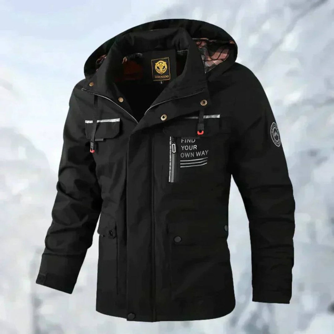 Theo | Men's Waterproof Hooded Parka Jacket with Multiple Pockets