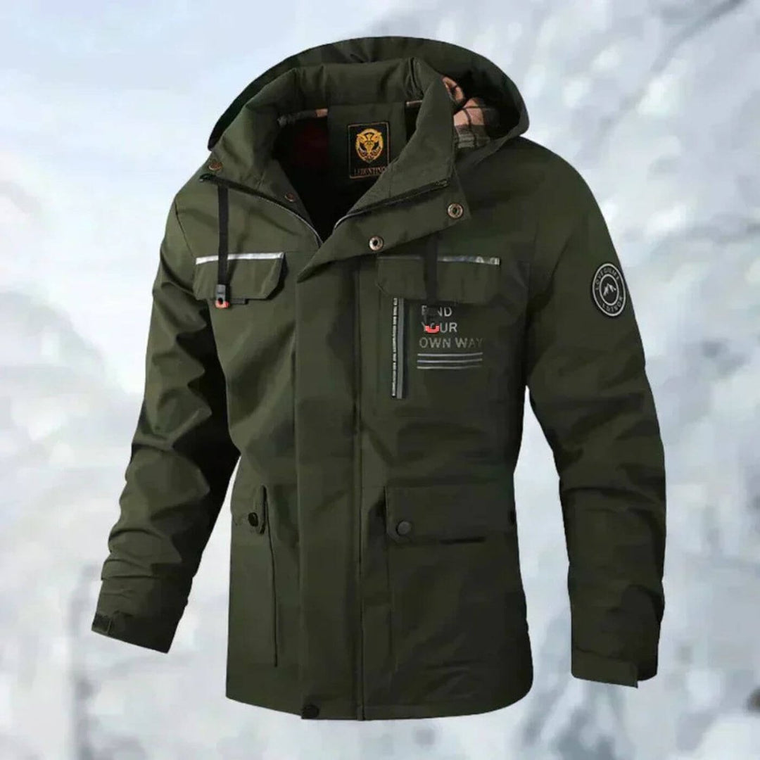 Theo | Men's Waterproof Hooded Parka Jacket with Multiple Pockets