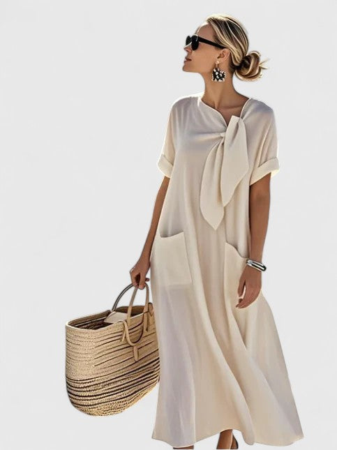 Effortless Linen Summer Casual Maxi Dress
