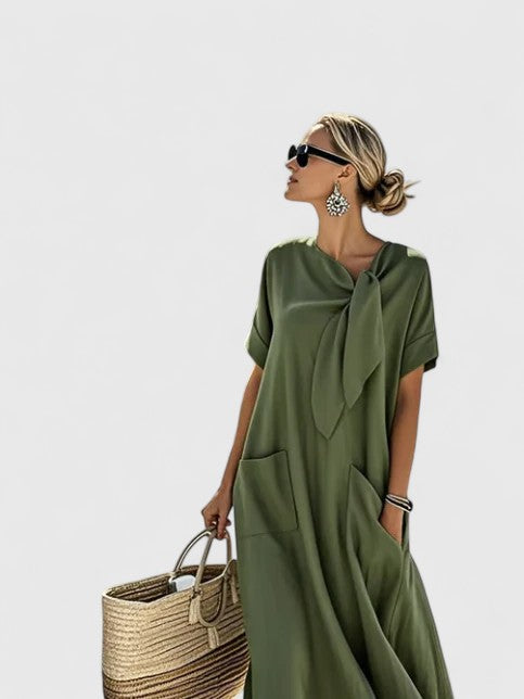 Effortless Linen Summer Casual Maxi Dress