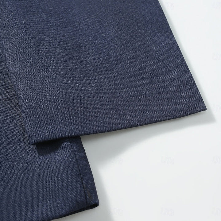 Alistair | Men's Mandarin Collar Cotton Blend Jacket