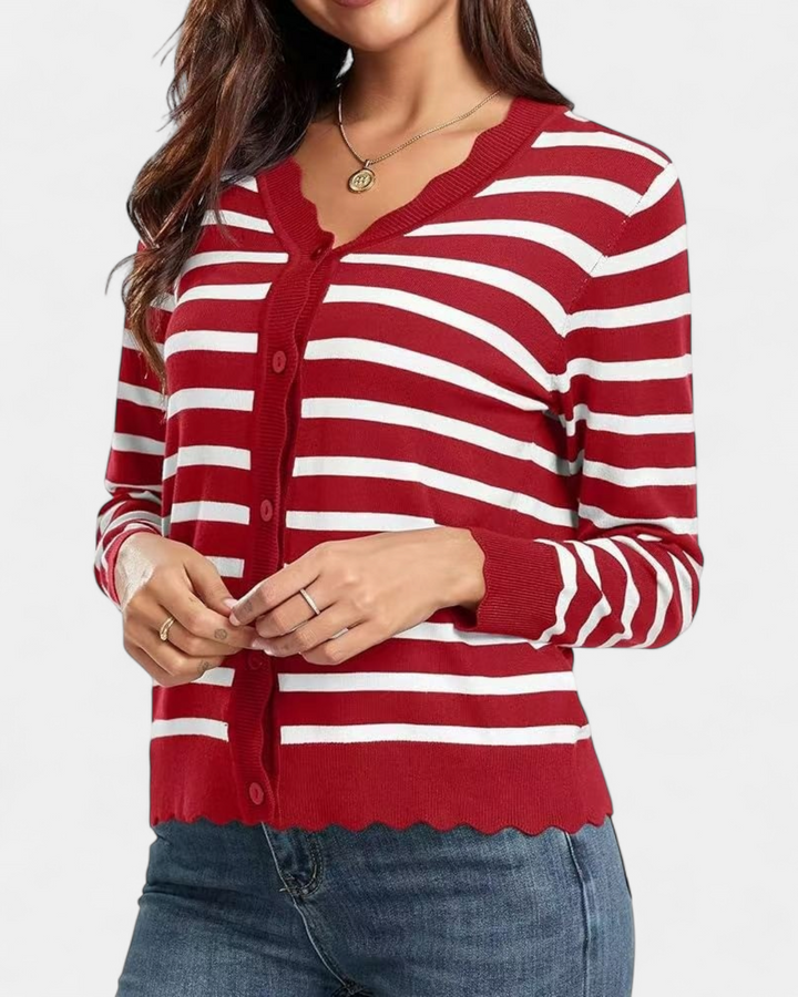 Estelle | Women's Button Up Knit Cropped Cardigan