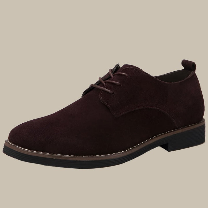 Suede Lace Up Oxford Mens Formal Shoes - Smart Casual