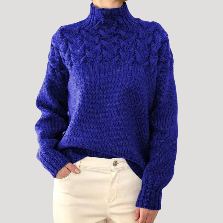 Marchetta | Women's Cable Knit Turtleneck Sweater