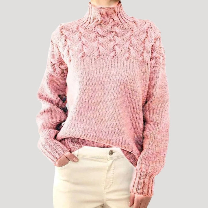 Marchetta | Women's Cable Knit Turtleneck Sweater