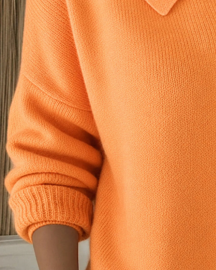 Isabeau | Women's Collared Button-Front Knit Cardigan