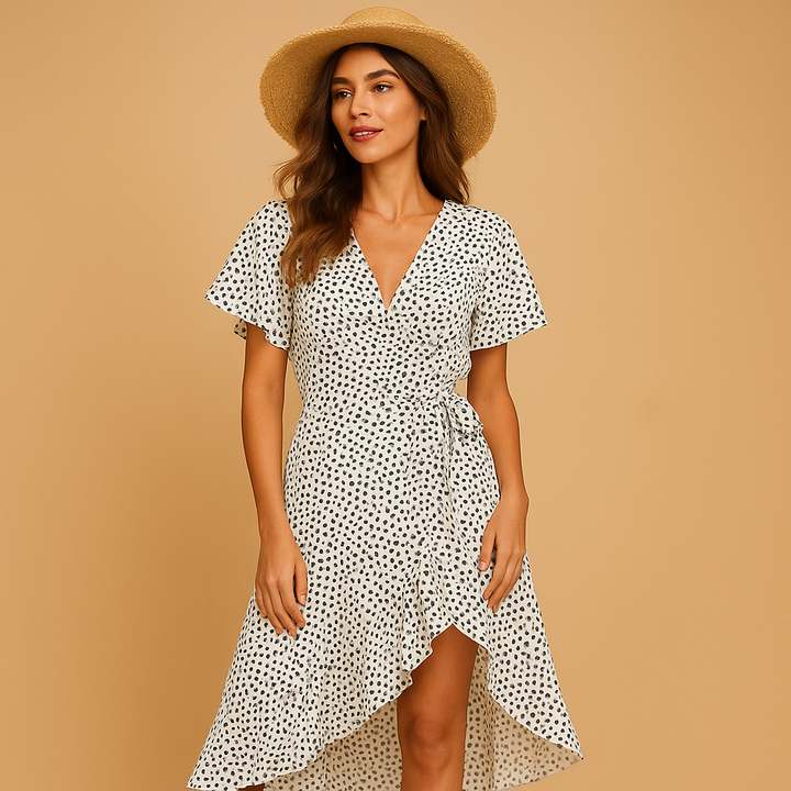 Floral Wrap Maxi Dress - Wedding Guest