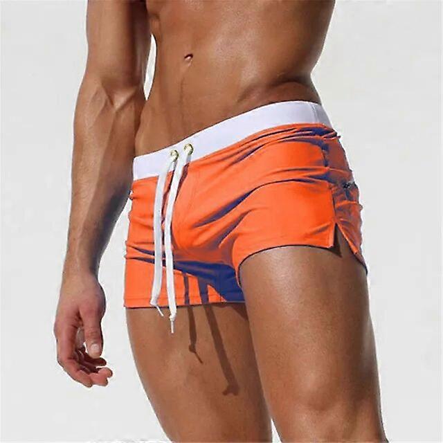 Drawstring Low Rise Fitted Swim Trunk